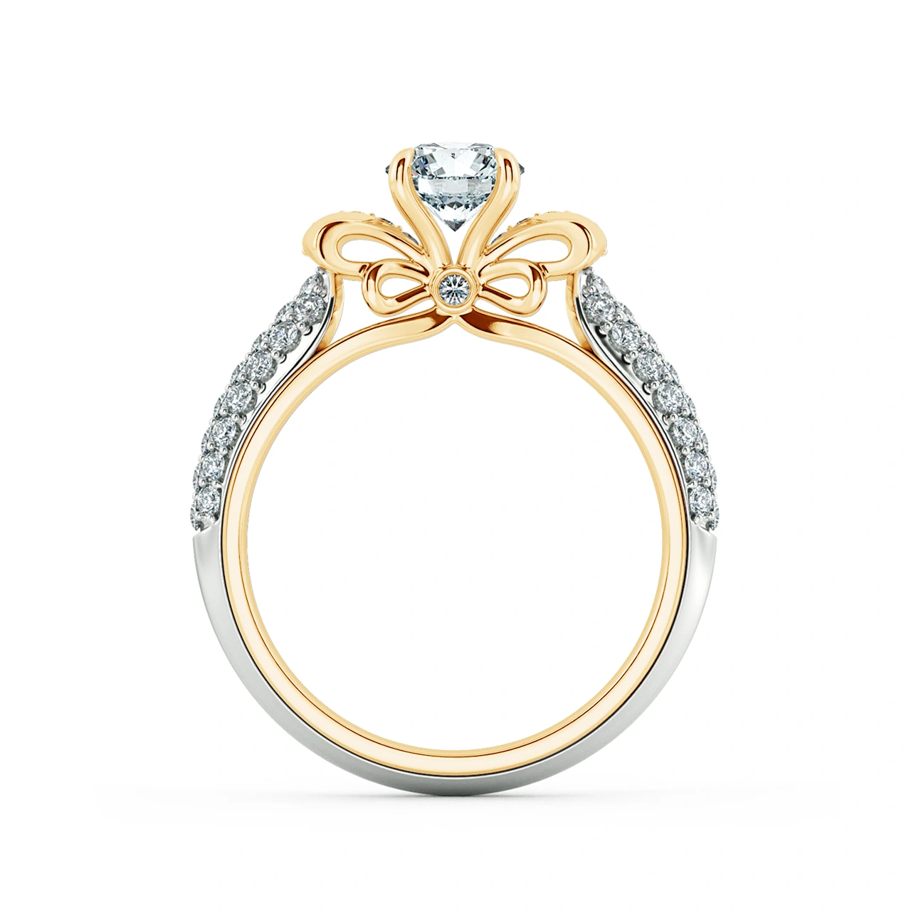 Nhẫn đính hôn Solitaire Bridge accent NCH1612 5